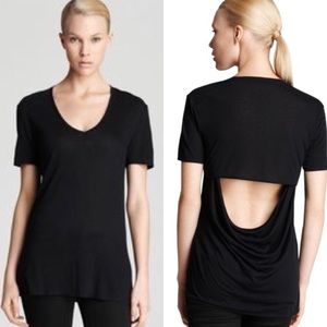 Helmut Lang Drape Back T-Shirt in White